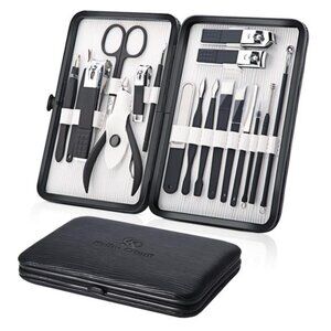 Professional Stainless Steel Nail Clipper Travel & Grooming Kit Nail Tools